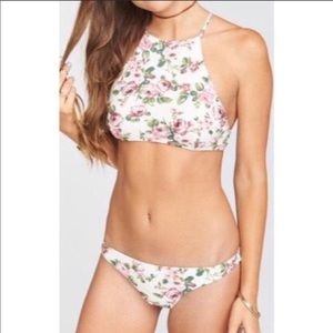 Show Me Your Mumu Floral High Neck Bikini